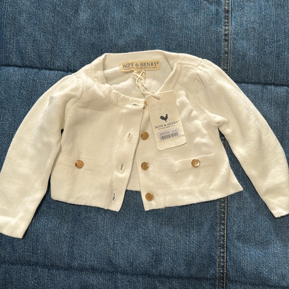 Hope & Henry baby cardigan brand new